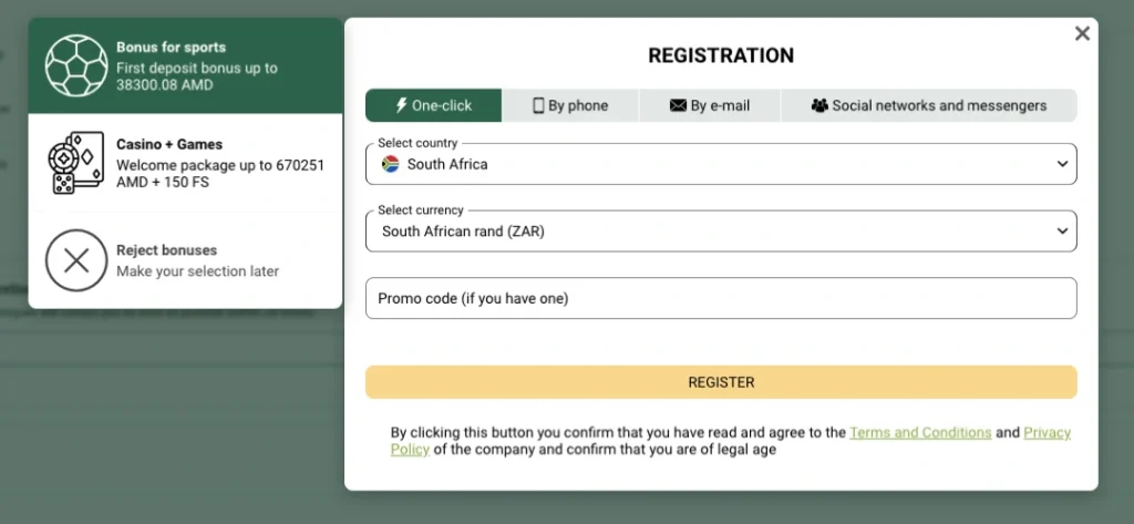 Green Bet Registration Process